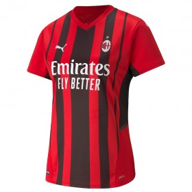 Jalkapallo Pelipaidat AC Milan Naisten Kotipaita 2021-2022 Lyhythihainen